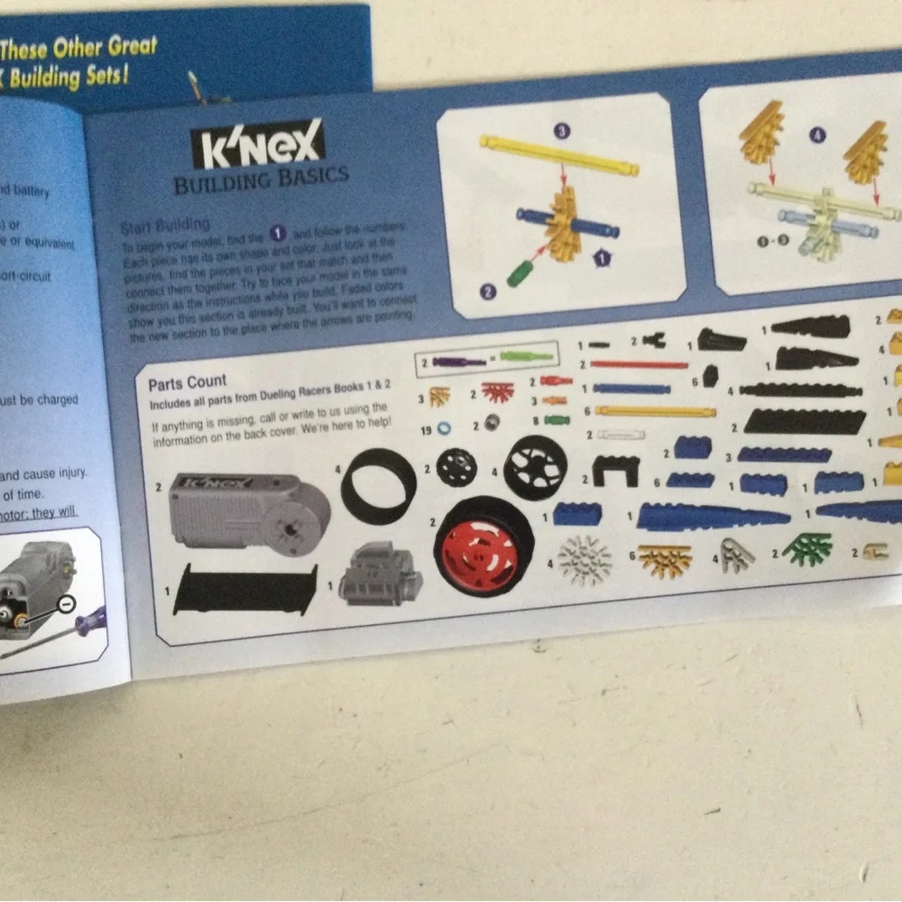 K’NEX Dueling Racers, Booklets. - Picture 4 of 4